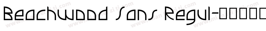 Beachwood Sans Regul字体转换